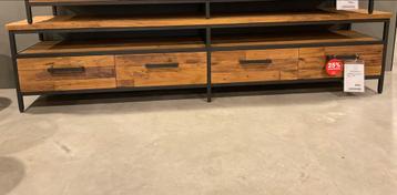 Showroomopruiming | Tv Kast Livorno 200 cm | Recycled Teak beschikbaar voor biedingen