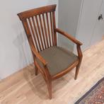 8 houten eetkamer stoelen, mahonie, Huis en Inrichting, Stoelen, Ophalen, Gebruikt, Bruin, Vijf, Zes of meer stoelen