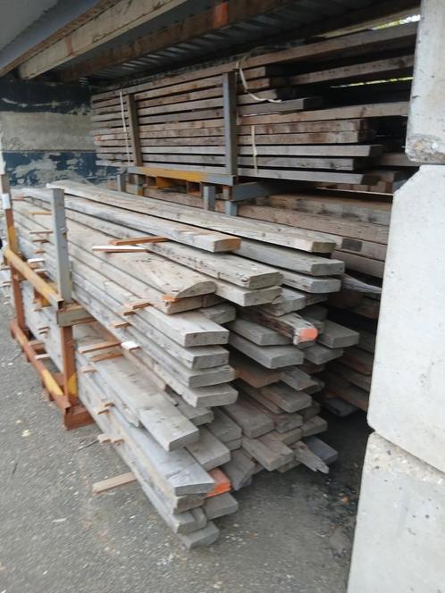 Balken hout gebruikt, Tuin en Terras, Palen, Balken en Planken, Gebruikt, Balken, 250 cm of meer, Ophalen