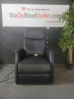Staopstoel Hukla Zwart Leder, Minder dan 50 cm, Gebruikt, Minder dan 75 cm, Leer