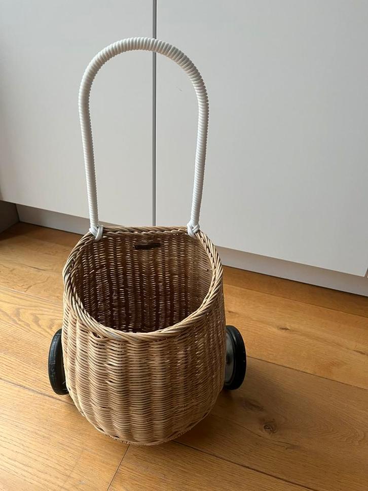 Olli Ella luggy small - straw opbergwagen, Kinderen en Baby's, Speelgoed | Overig, Zo goed als nieuw, Jongen of Meisje, Ophalen