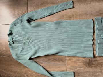 Nieuw 2-delig Reinders pak in de kleur turquoise glitter M beschikbaar voor biedingen