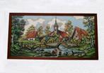€40 BERGDORP 82x43 LANDSCHAP KERK BRUG WASVROUWEN KOEIEN, Ophalen of Verzenden, Nieuw