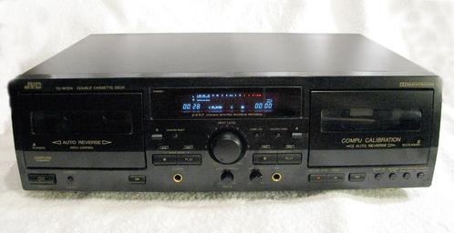 JVC TD-W354BK dual cassettedeck 6 motoren! Dolby hx-pro, Audio, Tv en Foto, Cassettedecks, Dubbel, JVC, Auto-reverse, Tiptoetsen
