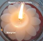 Drijfkaars Margriet (van 100% gerecycled kaarsvet), Overige materialen, Crème, Nieuw, Ophalen of Verzenden