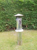 TE KOOP RVS DUBBELWANDIGE DAKDOORVOER KACHELPIJP, Ophalen, Gebruikt, Hout, Houtkachel