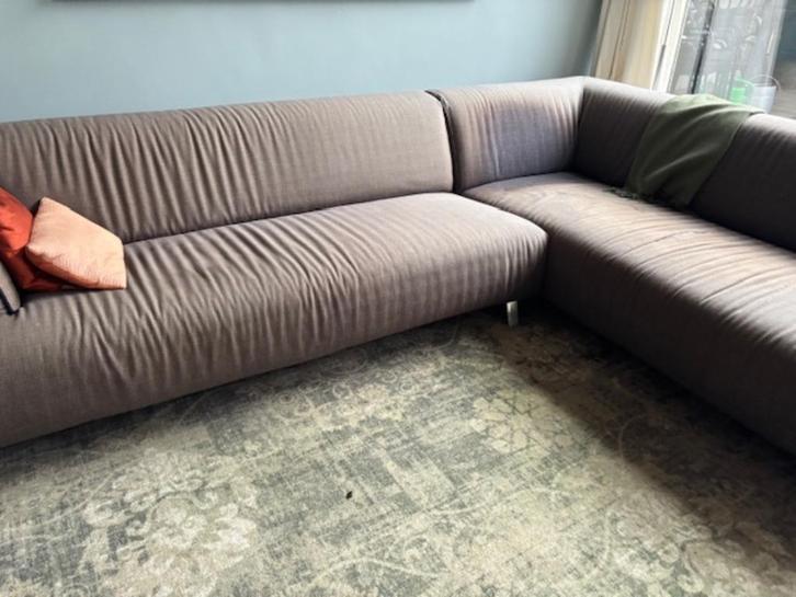 Leolux Oscar, Huis en Inrichting, Banken | Bankstellen, Gebruikt, Hoekbank, Vierpersoons of meer, 75 tot 100 cm, Stof, Ophalen