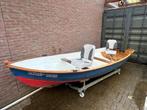 open polyester boot 430 lang geschikt voor kortstaart motor, Watersport en Boten, Vis- en Consoleboten, Gebruikt, Polyester, 3 tot 6 meter