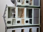 Cavia flat 3 etages, Dieren en Toebehoren, 110 cm of meer, Ophalen of Verzenden, Zo goed als nieuw, Hok