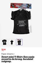 Mini T-shirt met hanger en zuignap, Ophalen of Verzenden, Nieuw, Overige maten, Zwart