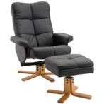 Relaxstoel met kruk tv-stoel 360 draaibaar ligfunctie, Nieuw, Ophalen of Verzenden, A, A