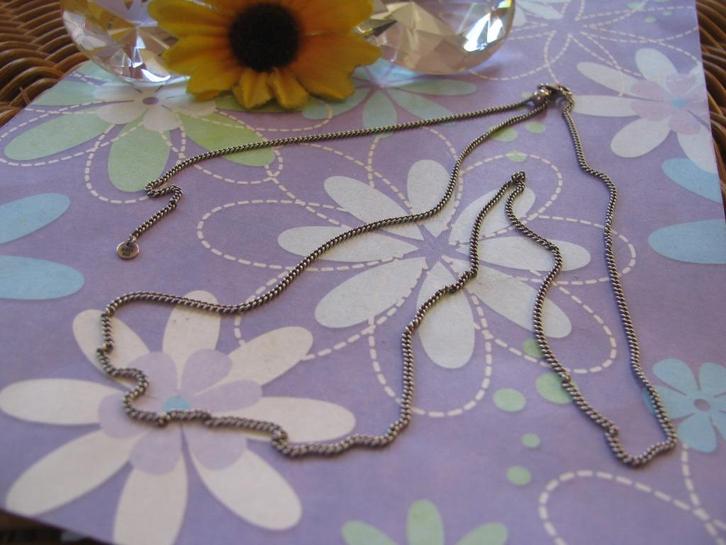 Pandora ketting * verstelbaar * gourmet schakel * karabijn *, Sieraden, Tassen en Uiterlijk, Kettingen, Zo goed als nieuw, Zilver