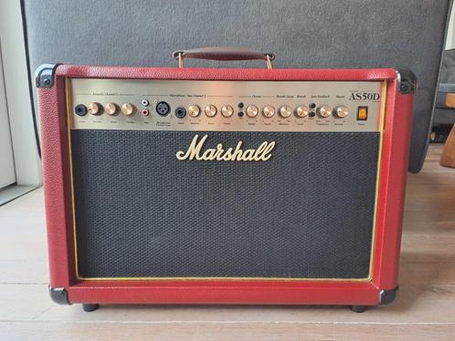 Marshall AS50 Limed edition rood, Muziek en Instrumenten, Instrumenten | Onderdelen, Zo goed als nieuw, Akoestische gitaar, Ophalen