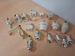 Retro vintage 19 glas kerst figuurtjes oa vogeltje, huisje, Diversen, Kerst, Ophalen of Verzenden, Gebruikt