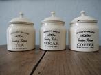 3 x Quality Brand Country Kitchen Emaille voorraadpotten, Antiek en Kunst, Antiek | Emaille, Ophalen