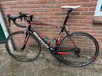 Bianchi Impulso zwart/rood 59cm – Shimano 105 – topstaat, Fietsen en Brommers, Fietsen | Racefietsen, Carbon, Zo goed als nieuw