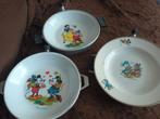 Vintage disney bordjes, Ophalen of Verzenden, Mickey Mouse, Gebruikt