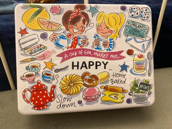 Blond Amsterdam ~ Happy Theedoos, Huis en Inrichting, Keuken | Servies, Zo goed als nieuw, Overige typen, Blond Amsterdam, Ophalen of Verzenden