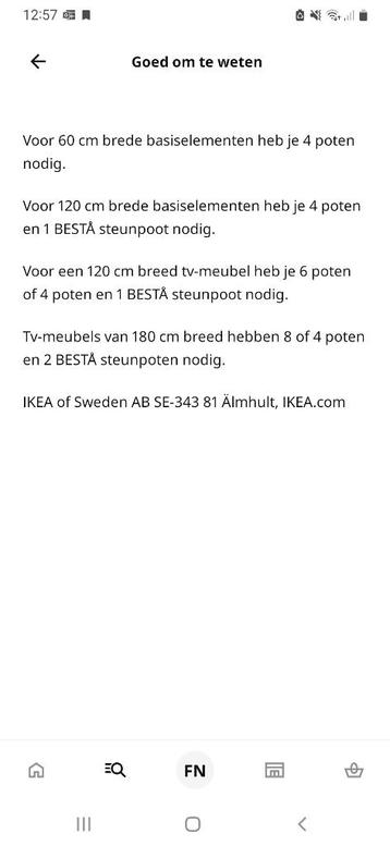 IKEA Besta middensteun - afbeelding 3