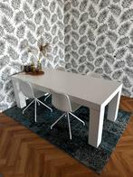 Stoere melamine eettafel 200x90cm, Ophalen, 50 tot 100 cm, Vijf personen of meer, Rechthoekig