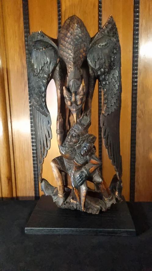 Indonesisch houtsnijwerk ornament Bali, Antiek en Kunst, Kunst | Beelden en Houtsnijwerken, Ophalen of Verzenden