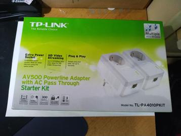 TP-Link TL-WPA4220 AV600 Powerline N300 Wi-Fi Extender beschikbaar voor biedingen