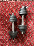 Set van 2 dumbells met losse schijven, Sport en Fitness, Gebruikt, Ophalen of Verzenden, Dumbbell