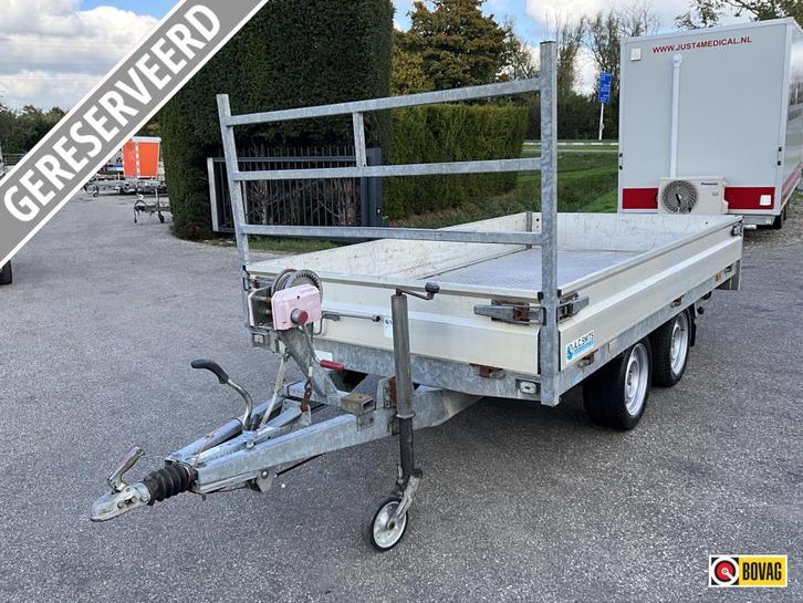 Hapert AL Plateauwagen super staat verlaagd, Auto diversen, Aanhangers en Bagagewagens, Gebruikt