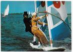 Friesland Windsurfing Gelopen Ansichtkaart ( B4675 ), Ophalen of Verzenden, 1980 tot heden, Gelopen, Friesland