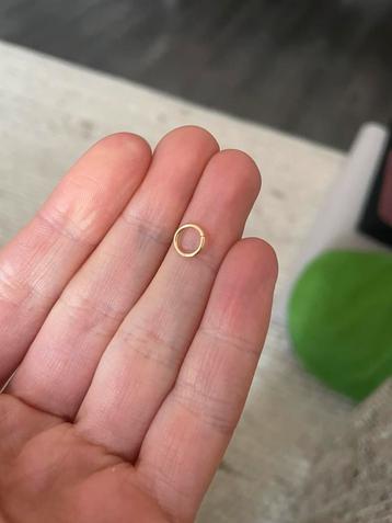 Titanium Click Ring Goud (5 mm) ongebruikt! beschikbaar voor biedingen