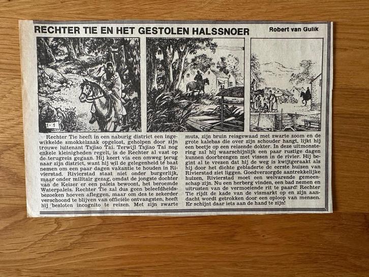 Rechter Tie krantenstrip nr. 11 – Algemeen Dagblad (1981), Verzamelen, Stripfiguren, Ophalen