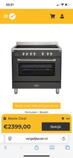 Boretti 90cm inductie fornuis! - Antraciet - Met garantie!, Witgoed en Apparatuur, Kookplaten, Ophalen, Zo goed als nieuw, Inductie