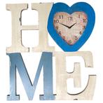 Grote wandelijke wandklok HOME, Ophalen of Verzenden, Nieuw, Wandklok