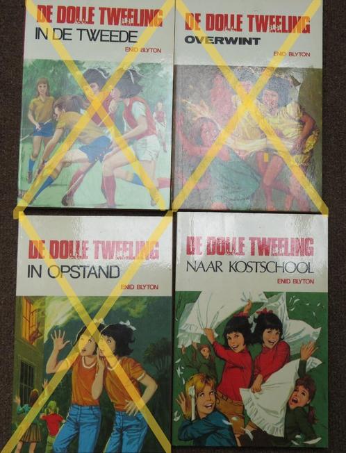 Enid Blyton - De Dolle Tweeling naar Kostschool, Boeken, Kinderboeken | Jeugd | 10 tot 12 jaar, Gelezen, Ophalen