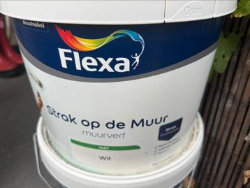 NIEUW Flexa wit (mat) 10 liter 2 stuks beschikbaar voor biedingen