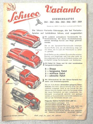 Schuco Varianto 3041 Limo met instructievel. beschikbaar voor biedingen