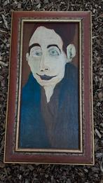 Olieverf Portret in stijl Bernard Buffet, Ophalen of Verzenden