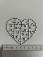 Snijmal hart van puzzelstukjes, Hobby en Vrije tijd, Kaarten | Zelf maken, Ophalen of Verzenden, Nieuw, Overige thema's, Pons of Mal