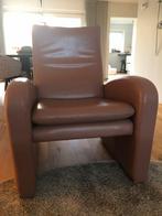 Leren design fauteuil, Ophalen, Gebruikt, Modern, 50 tot 75 cm