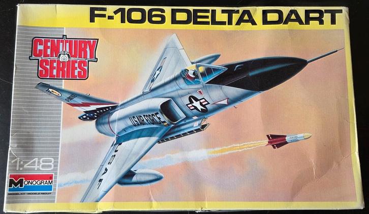 Monogram F-106 Delta Dart Century Series 1:48, Hobby en Vrije tijd, Modelbouw | Vliegtuigen en Helikopters, Zo goed als nieuw