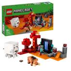 21255 LEGO Minecraft: Hinderlaag bij het Nether-portaal, Ophalen of Verzenden, Nieuw, Complete set, Lego