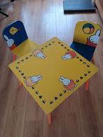 Nijntje meubelset - tafel en stoeltjes, Kinderen en Baby's, Kinderkamer | Tafels en Stoelen, Ophalen of Verzenden, Gebruikt, Tafel(s) en Stoel(en)