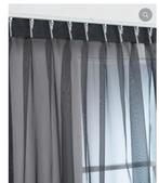 Gordijn - 372x236cm - Grijs, Ophalen, Gebruikt, Grijs, 200 cm of meer