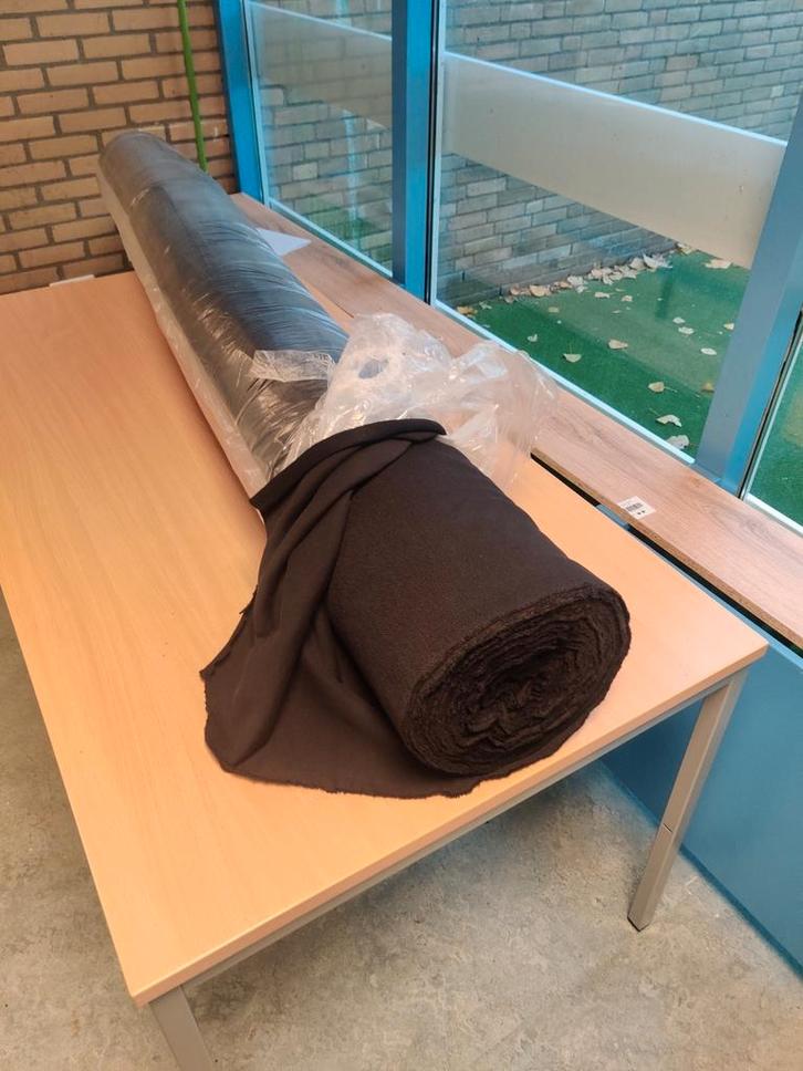 Zware zwarte stof, Hobby en Vrije tijd, Stoffen en Lappen, Zo goed als nieuw, Katoen, 120 cm of meer, 200 cm of meer, Zwart, Ophalen of Verzenden