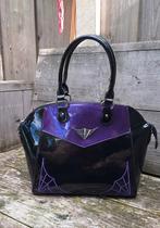 Banned gothic handtas, Ophalen of Verzenden, Zo goed als nieuw, Paars, Handtas
