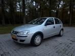 Opel Corsa 1.2 16V 5DRS 2005 Grijs, Trekhaak, 4 eig, NAP, Voorwielaandrijving, Stof, Zwart, 4 cilinders