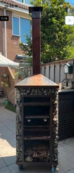 Schanskorf tuinhaard / barbecue / buitenkachel, Ophalen, Gebruikt