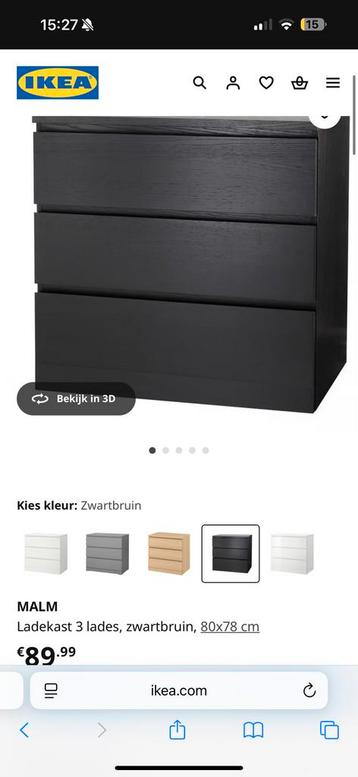 2x malm ladekasten