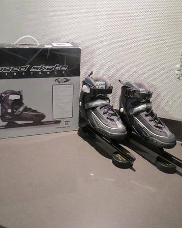 Nijdam verstelbare noren schaatsen maat 38-41 grijs ZGAN beschikbaar voor biedingen