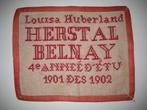 MERKLAP  1902 HERSTAL, Antiek en Kunst, Antiek | Kleden en Textiel, Ophalen of Verzenden